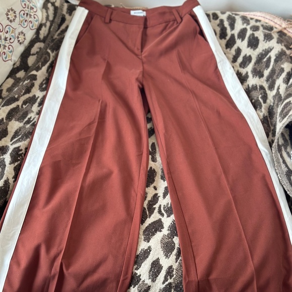 ASOS Pants in Rust with Stripe - Picture 4 of 4